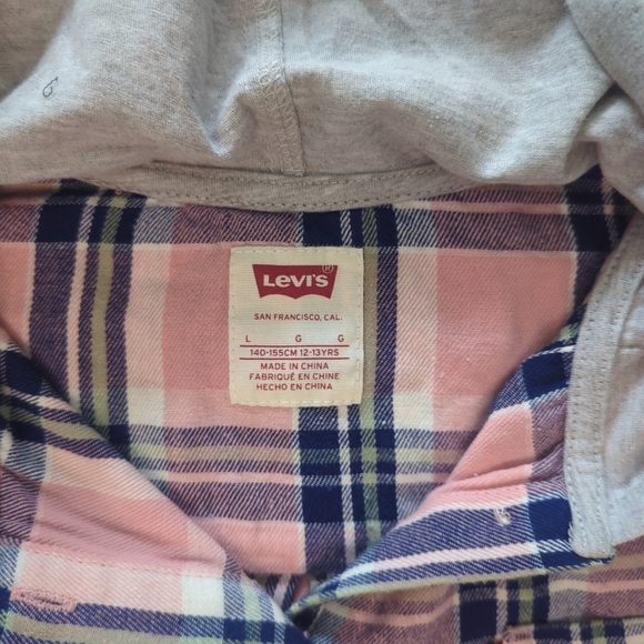Set Of 2 NWT Levi's Children Size L Button Shirts Long Sleeves - Picture 10 of 16
